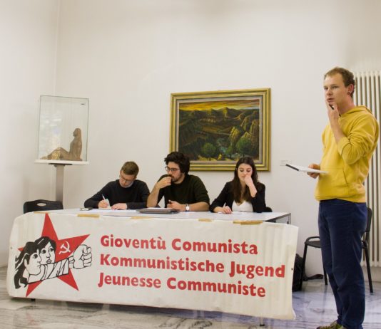 La Gioventù Comunista protesta: “la Legge sul CO2 è antisociale”!