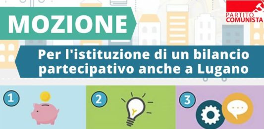 Per l’istituzione di un bilancio partecipativo anche a Lugano!