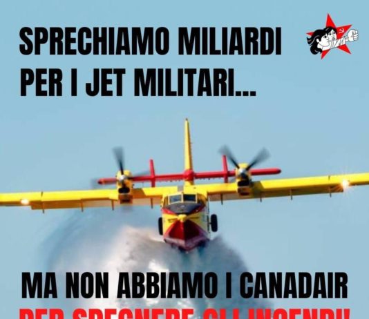 La cooperazione è buona, la dipendenza invece no: dotiamoci dei Canadair