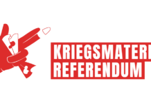 Esportare armi svizzere verso paesi in guerra è contro la neutralità e un regalo a UE e NATO!