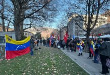 Presidio in solidarietà con il Venezuela e contro l’aggressione militare degli USA